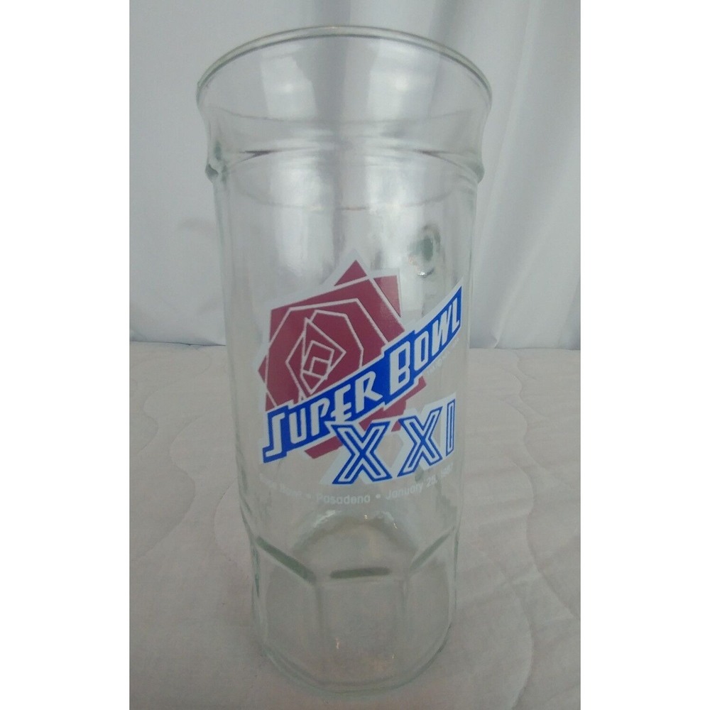 New York Giants NFL Super Bowl XXI 21 1987 Collectible Mug Beer‎ Glass Stein